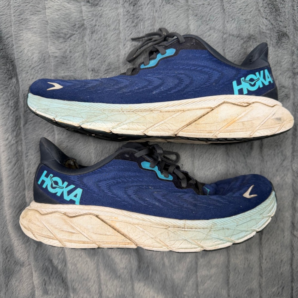 Hoka Arahi 6 Mens Running Shoes Navy Blue Stability Sneakers 1123194 OSBB 10D